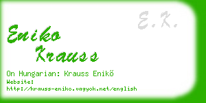 eniko krauss business card